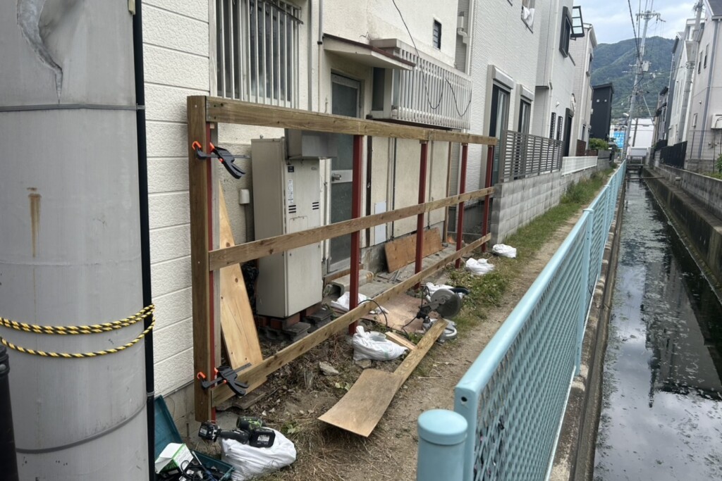 八尾市S邸トタン塀改修工事
