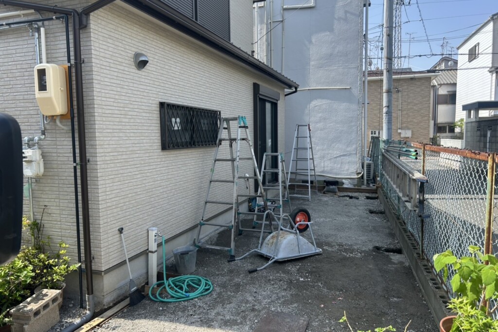 守口市N邸ガレージテラス工事